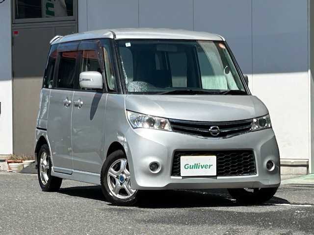 日産 ルークス ハイウェイスター 宮城県 2010(平22)年 9.7万km シルキーシルバーメタリック 純正オーディオ/FM/AM/CD/MD/片側パワースライドドア/純正フロアマット/社外アルミ冬タイヤ13インチ/ホイールなし夏タイヤ13インチ/キセノンライト/ウィンカードアミラー/プッシュスタート