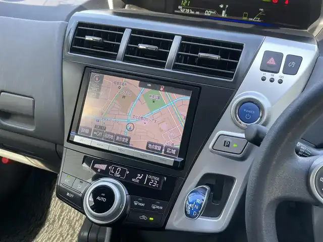トヨタ プリウス α S 静岡県 2014(平26)年 4.3万km ホワイトパールクリスタルシャイン 1オーナー　/純正ナビ　/地デジ　/バックカメラ　/ステアリングスイッチ  /オートライト  /ビルトインETC /ヘッドライトレベライザー  /EV エコ パワーモード　　/スマートキー  /スペアキー /保証書　/取説