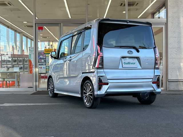 スバル シフォン カスタムRS スマートアシスト 埼玉県 2021(令3)年 2.3万km ブライトシルバーメタリック スマートアシストIII/ ・アダプティブクルーズCtr/ ・衝突回避支援ブレーキ/ ・誤発進抑制機能/ ・オートハイビーム/ ・車線はみ出し警報/ ・先行車発進お知らせ機能/ ・エマージェンシーストップシグナル/純正９インチメモリーナビゲーション(NSZN-Y71DS)/AM/FM/CD/DVD/BT/USB/フルセグＴＶ/全方位モニター/ビルトインＥＴＣ/両側パワースライドドア/ＬＥＤヘッドライト/ＬＥＤフォグランプ/オートライト/前後コーナーセンサー/ロングスライドスイッチ/ステアリングスイッチ/スペアキー1ヶ/保証書/取扱説明書