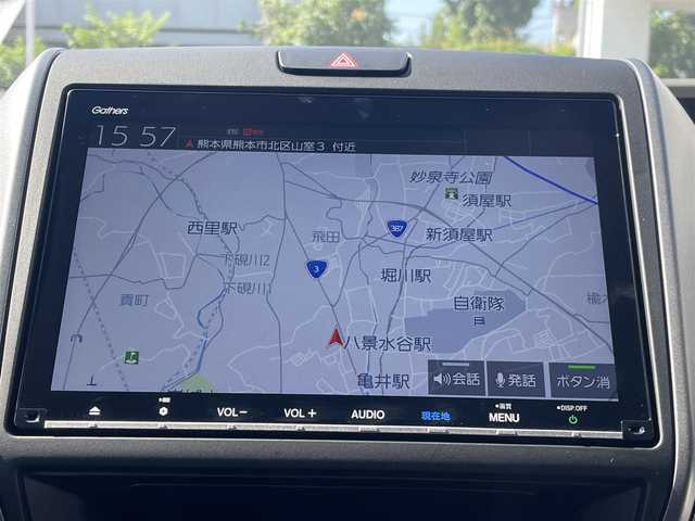 ホンダ フリード＋ ハイブリット EX 熊本県 2018(平30)年 6.8万km ホワイトオーキッドパール 純正9インチナビ（VXM-187VFNi）/【フルセグTV/Bluetooth再生/CD/DVD】/バックカメラ/両側パワースライドドア/アダプティブクルーズコントロール/車線維持支援システム/路外逸脱抑制システム/衝突軽減ブレーキ/LEDオートライト/フォグライト/ハーフレザーシート/ビルトインETC/ドライブレコーダー/保証書/取扱説明書