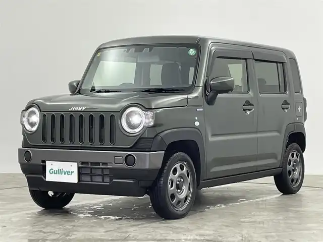 スズキ ハスラー HYBRID G ターボ 群馬県 2023(令5)年 0.9万km クールカーキPM 社外７インチナビ　Ｂｌｕｅｔｏｏｔｈ　レーダークルーズコントロール　レーンキープアシスト　衝突軽減ブレーキ　オートマチックハイビーム　シートヒーター　ＬＥＤヘッドライト　コーナーセンサー　ＥＴＣ　禁煙