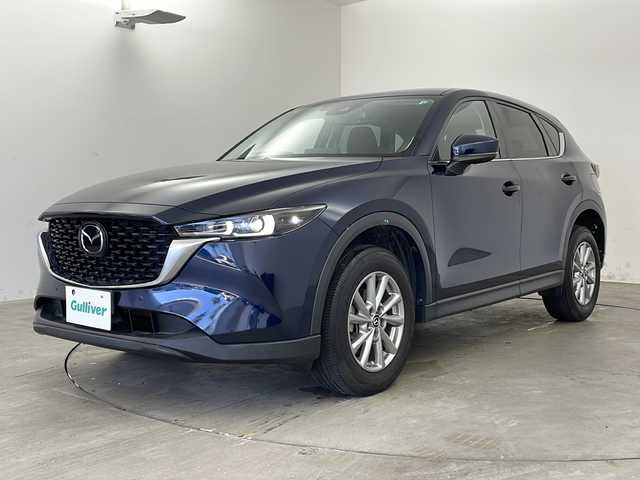 マツダ ＣＸ－５ 20S プロアクティブ 兵庫県 2022(令4)年 3万km ディープクリスタルブルーマイカ ・純正10.25インチナビ/　Bluetoothオーディオ/　USB接続/　スマートフォン連携/・バック/サイドカメラ/・ｉ－ＡＣＴＩＶＳＥＮＳＥ/・ドライバーアテンションアラート/・ブラインドスポットモニター/・レーンキープアシストシステム/・スマート・ブレーキ・サポート（SBS）/・スマート・シティ・ブレーキ・サポート（SCBS)/・前後コーナーセンサー/・トラクションコントロールシステム（TCS）/・アイドリングストップ/・オートマチックハイビーム/・社外前方ドライブレコーダー/・純正フロアマット/・ヘッドアップディスプレイ/・MTモード付AT/・純正17インチアルミホイール/・ETC/・横滑り防止機能/・盗難防止装置/・LEDオートライト/・W＋サイドエアバック/・スマートキー/・オートエアコン