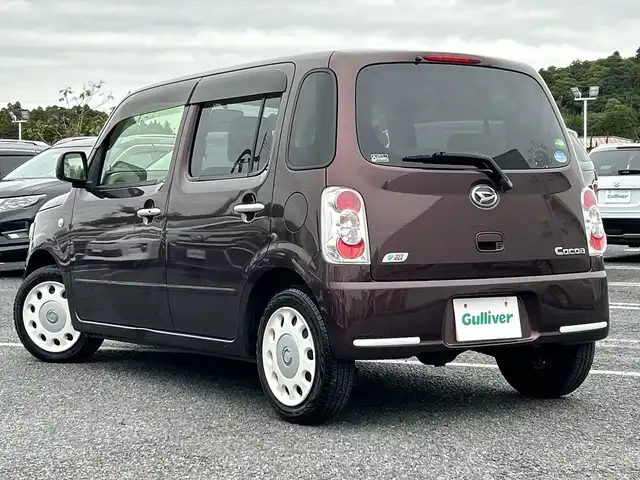 ダイハツ ミラ ココア X 千葉県 2014(平26)年 8.1万km プラムブラウンクリスタルマイカ ４ＷＤ　後期型　ナビＡＶＮ１３３Ｍ　ワンセグ　ＣＤ　スマートキー　アイドリングストップ　オートエアコン　フロアマット　ドアバイザー　ライトレベライザー　ホワイトホイール　プラムブラウンカラー