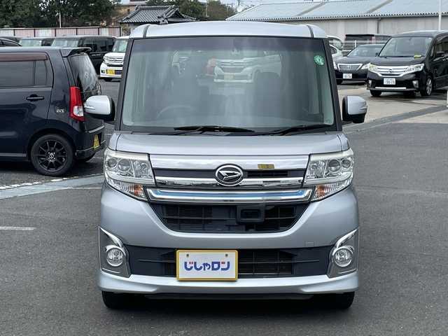 ダイハツ タント カスタム X トップED SA 茨城県 2015(平27)年 6.9万km ブライトシルバーメタリック (株)IDOMが運営する【じしゃロン水戸店】の自社ローン専用車両になりますこちらは現金またはオートローンご利用時の価格です。自社ローンご希望の方は別途その旨お申付け下さい/パワースライドドア/純正7型ナビ/フルセグ/Bluetooth/ビルトインETC/バックカメラ/衝突軽減システム/アイドリングストップ/LEDヘッドライト/ドライブレコーダー/純横滑り防止/純正14インチアルミホイール/保証書/取扱説明書/記録簿