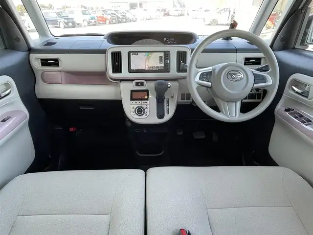 ダイハツ ムーヴ キャンバス X メイクアップ リミテッド SAⅢ 佐賀県 2019(平31)年 4.6万km パールホワイトⅢ/ライトローズマイカメタリックⅡ 2トーン 純正メモリーナビゲーション/・フルセグTV/CD/DVD/SD/USB/Bluetooth/パノラマモニター/両側パワースライドドア/ISOFIX対応/ステアリングリモコン/純正LEDフォグランプ/純正フロアマット/純正ドアバイザ―/新車保証書/取扱説明書/スペアキー１本/衝突軽減ブレーキ/車線逸脱警報機能/オートハイビーム/横滑り防止装置/アイドリングストップ