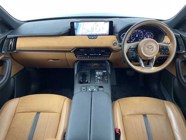 マツダ ＣＸ－６０ ＰＨＥＶ プレミアムスポーツ 大阪府 2023(令5)年 2.8万km ジェットブラックマイカ i-ACTIVESENSE/　・ディスタンス＆スピードアラート/　・レーンキープアシスト/　・前側接近車両検知/　・後方接近車両検知/　・ブラインドスポットモニター/　・ロードキープアシスト/　・追従式クルコン/　・AT誤発進抑制制御装置/サンルーフ/純正ディスプレイオーディオ/　・BT/FM/AM/フルセグ/ナビゲーション/バック・フロント・全方位カメラ/レザーシート/全席シートヒーター/前席エアシート/前席パワーシート/パワーバックドア/ステアリングヒーター/ダウンヒルアシストコントロール