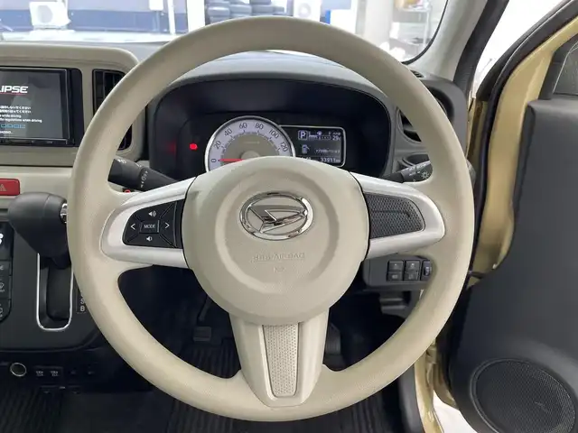ダイハツ ミラ トコット G SA Ⅲ 滋賀県 2022(令4)年 3.4万km サンドベージュメタリック 禁煙車/社外7型ナビ/（BT/USB/FM/AM）/スマートアシストIII/・衝突警報機能／衝突回避支援ブレーキ（対車両・歩行者）/・車線逸脱警報機能/・誤発進抑制制御機能（前方・後方）/・先行車発進お知らせ機能/・オートハイビーム/ETC/前席シートヒーター/コーナーセンサー（超音波ソナー）/ステアリングスイッチ/アイドリングストップ/スマートキー/プッシュスタート/LEDヘッドライト/純正フロアマット