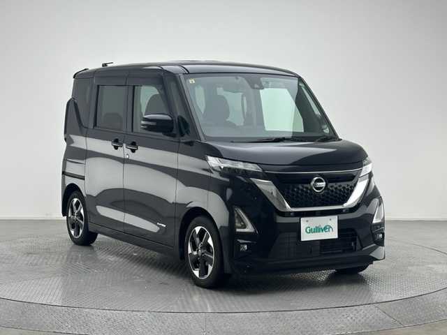 日産 ルークス ハイウェイスター X 兵庫県 2020(令2)年 1.6万km ブラック 純正SDナビ(CD/TV/Bluetooth)/アラウンドビューモニター/両側パワースライドドア/前後コーナーセンサー/LEDヘッドライト/オートライト/純正14インチアルミホイール/純正フロアマット/ビルトインETC/ドライブレコーダー/スマートキー