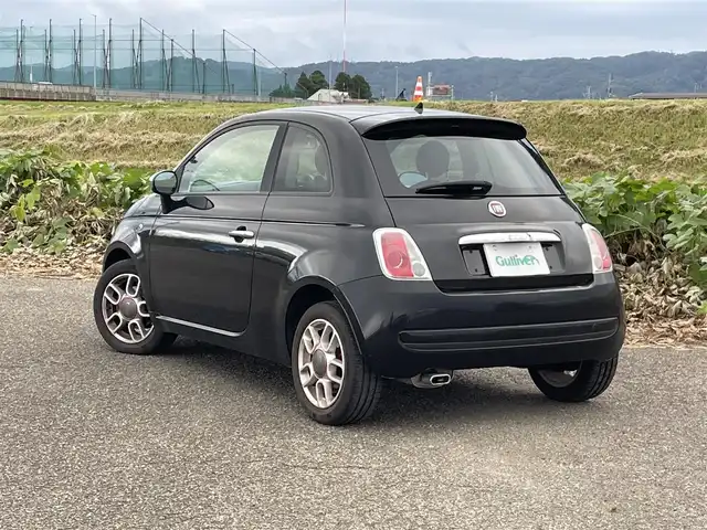 フィアット ５００ 1．4 16V スポーツ 新潟県 2009(平21)年 4.4万km 黒 CD/ETC/半革シート/ステアリングスイッチ/リモコンキー /フォグランプ/純正15インチアルミホイール/社外14インチAW冬タイヤ車載