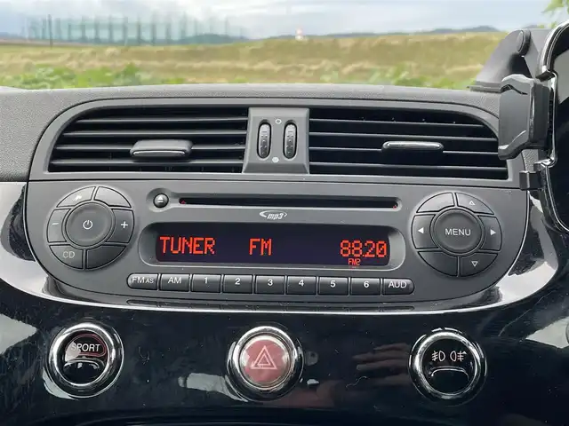 フィアット ５００ 1．4 16V スポーツ 新潟県 2009(平21)年 4.4万km 黒 CD/ETC/半革シート/ステアリングスイッチ/リモコンキー /フォグランプ/純正15インチアルミホイール/社外14インチAW冬タイヤ車載