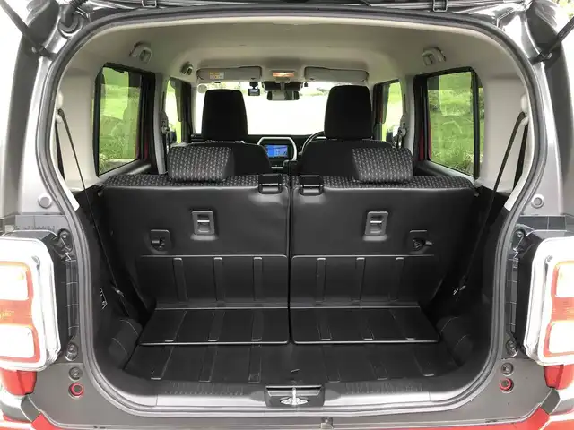 スズキ ハスラー HYBRID X 福岡県 2020(令2)年 5.2万km フェニックスレッドパール/ガンメタリック2トーンルーフ セーフティサポート　リアパーキングセンサー/2トーンカラー仕様/純正SDナビ【CN-E320D】/　TV/CD/Bluetooth/バックカメラ/アイドリングストップ/ETC/LEDヘッドライト/社外ドライブレコーダー【HDR103】/ドアバイザー/純正フロアマット/プッシュスタート/前席シートヒーター/ステアリングスイッチ/純正LEDヘッドライト/純正15インチアルミホイール/保証書