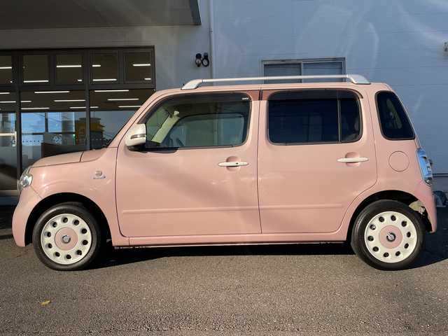 ダイハツ ミラ ココア プラスX 岐阜県 2014(平26)年 7.2万km ムースピンクパール /社外SDナビ/(FM/AM/フルセグTV/BT/USB/CD/DVD)/(LEDヘッドライト)/(セキュリティアラーム)/(純正フロアマット)/(ドアバイザー)/(ヘッドライトレベライザー)/(パワーウィンドウスイッチ)/(電動格納ミラー)/(オートエアコン)/(スマートキー)