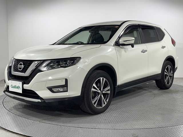 日産 エクストレイル 20X 広島県 2019(平31)年 4.5万km ブリリアントホワイトパール 純正ナビ/電動リアゲート/ＥＴＣ/フルセグ/ＬＥＤヘッドライト/コーナーセンサー/レーンキープアシスト/オートマチックハイビーム/ダウンヒルアシスト/ステアリングスイッチ/プッシュスタート/フォグランプ/エアバッグ(運転席/助手席)/純正18インチアルミホイール(225/60/R18)