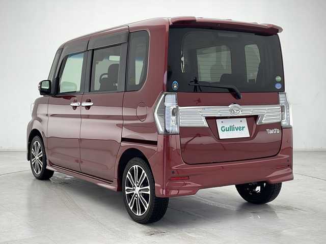ダイハツ タント カスタム RS トップED SAⅡ 千葉県 2016(平28)年 3.5万km ファイアークォーツレッドM 純正メモリナビ/(CD/DVD/BT/SD/USB/フルセグ)/バックカメラ/衝突被害軽減システム/両側パワースライドドア/横滑り防止装置/ドライブレコーダー/アイドリングストップ/LEDヘッドライト/フォグランプ/オートライト/ウィンカーミラー/電動格納ミラー/純正１５インチAW/シートリフター/プッシュスタート/スマートキー/フロアマット/ドアバイザー/スペアキー
