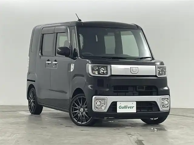 ダイハツ ウェイク L ファインセレクション SA 福島県 2016(平28)年 5.4万km ブラックマイカメタリック 衝突被害軽減システム　/バックカメラ　/純正ナビ/【AM/FM/DVD/CD/Bluetooth/フルセグ】　/型番:NSZN-X66D-W1/ＥＴＣ　/プッシュスタート　/・スマートキー　/・スペアキー　/ＬＥＤライト　/・オートライト　/ドライブレコーダー　/片側パワースライドドア　/・ステアリングスイッチ/アイドリングストップ/。横滑り防止装置/純正フロアマット
