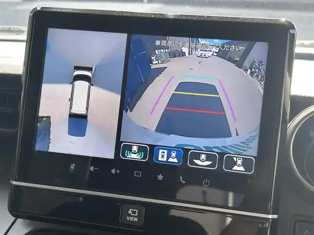 スズキ スペーシア ギア HYBRID XZ 滋賀県 2022(令4)年 4.8万km ピュアホワイトP 純正9インチナビ/両側パワースライドドア/全方位カメラ/バックカメラ/追従クルーズコントロール/コーナーセンサー/シートヒーター/LEDヘッドライト/レーンキープアシスト/オートマチックハイビーム/ルーフレール/Bluetooth/フルセグ/ipod/ビルトインETC/ステアリングリモコン/スマートキー/純正ドライブレコーダー