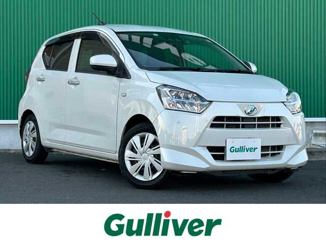 ダイハツ ミラ イース X SAⅢ 宮城県 2018(平30)年 4万km パールホワイトⅢ スマートアシストIII/純正SDナビ/【CD・DVD・SD・BT・フルセグTV】/バックカメラ/純正ドライブレコーダー/レーンキープアラート/衝突軽減ブレーキ/オートハイビーム/アイドリングストップ/ヘッドライトレベライザー/LEDヘッドライト/コーナーセンサー/フロアマット/ドアバイザー/電動格納ミラー/キーレス