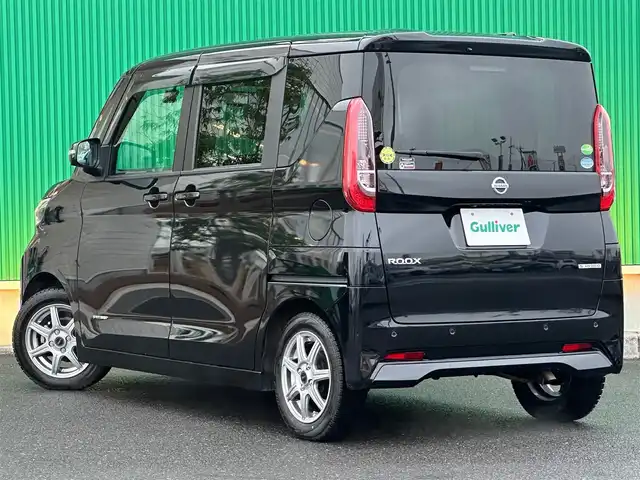 日産 ルークス X 宮城県 2021(令3)年 4万km ブラック KENWOOD SDナビ/・フルセグTV/・CD/DVD/SD/HDMI/バックモニター/アラウンドビューモニター/ドライブレコーダー(VREC-DZ600)/セーフティーシールド/・踏み間違い衝突防止アシスト/・インテリジェントエマージェンシーブレーキ/・車線逸脱防止支援システム（インテリジェントLI）/・車線逸脱警報（LDW）/・前方衝突警報（インテリジェントFCW）/・ふらつき警報（インテリジェントDA）/・標識検知機能/ＥＴＣ/片側パワースライドドア/ステアリングスイッチ/プッシュスタートエンジン/スマートキー2本/フロアマット/ドアバイザー/サマータイヤ有/保証書