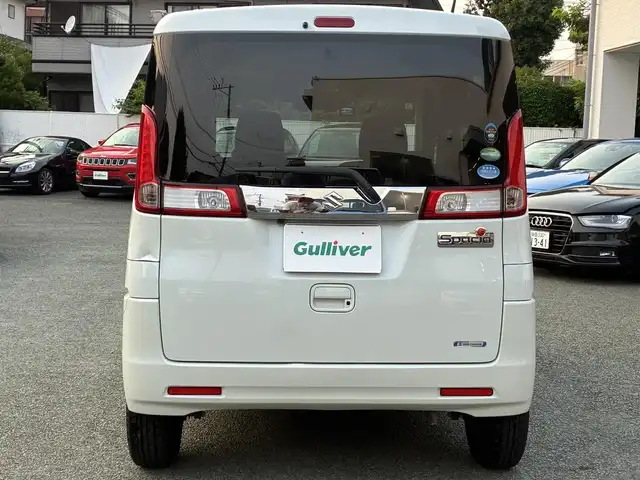 スズキ スペーシア G リミテッド 熊本県 2016(平28)年 9.9万km クリスタルホワイトP 社外ナビ（CN-R330WD）/【フルセグTV/Bluetooth再生/CD/DVD】/バックカメラ/レーダーブレーキサポート/車線逸脱警報システム/片側パワースライドドア/シートヒーター/アイドリングストップ/ETC/ドライブレコーダー（前後）/社外LEDライト/フォグライト/保証書/取扱説明書