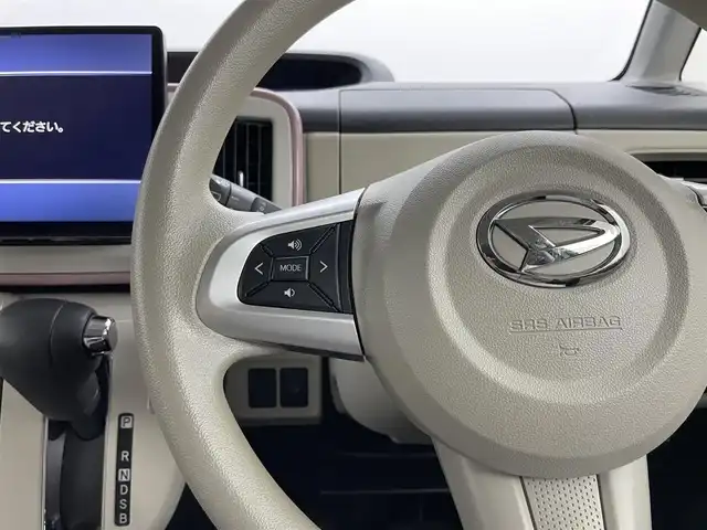 ダイハツ ムーヴ キャンバス G メイクアップ VS SAⅢ 岡山県 2021(令3)年 1.3万km パールホワイトⅢ/ブルーミングピンクメタリック 社外ストラーダ9インチナビ/フルセグ/Bluetooth/CD/DVD/MSV/CarPlay/全方位カメラ/スマートアシスト3/衝突回避・軽減ブレーキ機能/オートハイビーム/車線逸脱警報/先行車発進お知らせ機能  /両側パワースライドドア /社外14インチアルミホイール/LEDヘッドライト/シートヒーター /ETC/社外ドライブレコーダー/純正フロアマット/チルトステアリング/シートリフター/ウインカーミラー/サイドエアバック/プッシュスタート /スマートキー/新車保証書/取扱説明書/スペアキー×１