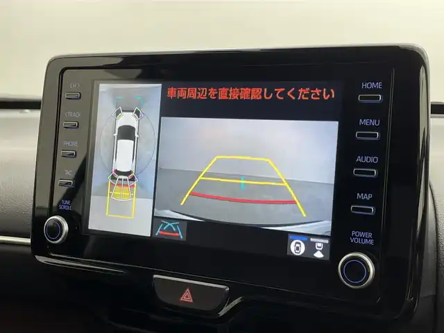 トヨタ ヤリスクロス ハイブリッド Z 福井県 2022(令4)年 2.2万km ブラックマイカ/ホワイトパールクリスタルシャイン 2トーン 純正ディスプレイオーディオ/【AM/FM/Bluetooth/フルセグTV】/全方位カメラ/ビルトインETC/トヨタセーフティセンス/・クルーズコントロール（追従有）/・車線逸脱警報機能/・衝突軽減ブレーキ/ハーフレザーシート/シートヒーター/ハンドルヒーター/プッシュスタート/スマートキー/オートライト/LEDヘッドライド