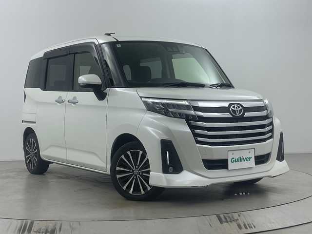トヨタ ルーミー カスタムG－T 埼玉県 2022(令4)年 2.5万km パールホワイトⅢ 純正ディスプレイオーディオ（applecarplay・フルセグTV）/バックカメラ/ビルトインETC2.0/前後ドライブレコーダー/両側電動スライドドア/衝突被害軽減ブレーキ/レーダークルーズコントロール/レーンキープアシスト/前席シートヒーター/純正アルミホイール/前後コーナーセンサー/エンジンスターター/純正フロアマット/純正ドアバイザー/横滑り防止装置/盗難防止装置/LEDヘッドライト