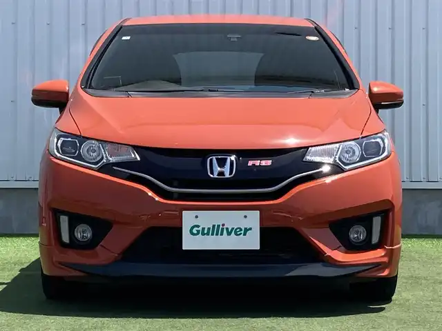 ホンダ フィット RS 香川県 2014(平26)年 12.4万km サンセットオレンジⅡ 登録時走行距離：123166km/ディーラー純正8型ナビ/　CD DVD BT フルセグTV/バックカメラ/シティブレーキアシスト/クルーズコントロール/パドルシフト/LEDヘッドライト/オートライト/フォグランプ/アイドリングストップ/横滑り防止装置/ETC/革巻きステアリング/ステアリングスイッチ/プッシュスタート/スマートキー/スペアキー