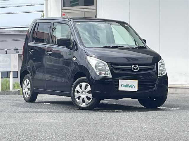 マツダ ＡＺ ワゴン XG 宮城県 2012(平24)年 8.1万km ブルーイッシュブラックパール3 純正オーディオ/　（CD/mp３/FM/AM）/ヘッドライトレベライザー/電動格納ミラー/保証書/取扱説明書/社外アルミホイール付きスタッドレス積載/　（145/80　13インチ　溝４ｍｍ）