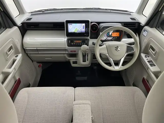 スズキ スペーシア HYBRID X 岡山県 2019(平31)年 4万km シフォンアイボリーM KENWOOD７インチナビ/【CD/DVD/BT/USB/iPod/フルセグTV】/型番：KXM-E503W/バックカメラ/ETC/両側パワースライドドア/アイドリングストップ/後席サンシェイド/チルトステアリング/横滑り防止機能/ISOFIX/リアサーキュレーター/プッシュスタート/スマートキー×２/取扱説明書/ナビ取扱説明書