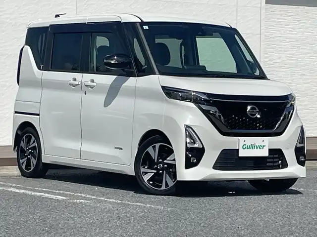 日産 ルークス HWS Gターボ アーバンクロム プロパイロットED 千葉県 2021(令3)年 2.6万km ホワイトパール ９型ナビＭＭ３２０Ｄ－Ｌ　全方位カメラ　プロパイロット　両側電動スライドドア　ハンズフリーオートスライド　シートヒーター　フルセグ　合皮シート　ドラレコ　ＬＥＤライト　オートライト　１５インチＡＷ