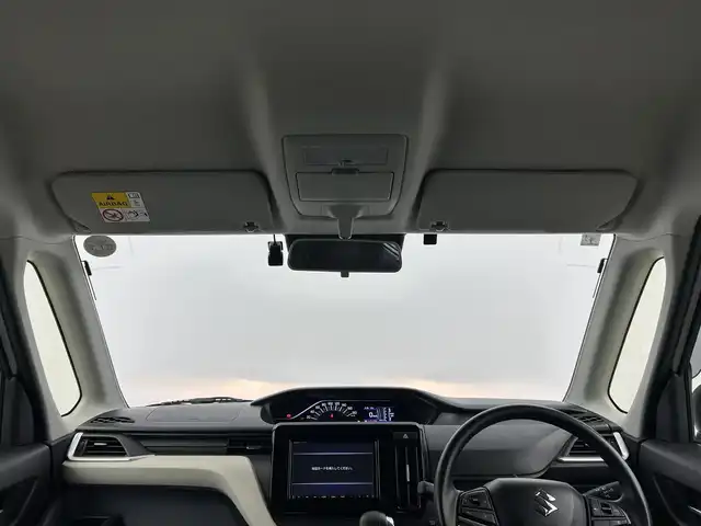 スズキ ソリオ HV MX 千葉県 2021(令3)年 0.9万km ピュアホワイトP 禁煙車/社外ナビ/・CN-RZ865/・CD/DVD/BT/フルセグ/左側パワースライドドア/デュアルカメラブレーキサポート/コーナーセンサー/前席シートヒーター/レーダークルーズコントロール/車線逸脱警報/ETC/純正15インチアルミホイール/スマートキー/スペアキー/横滑り防止装置/サイド＆カーテンエアバッグ