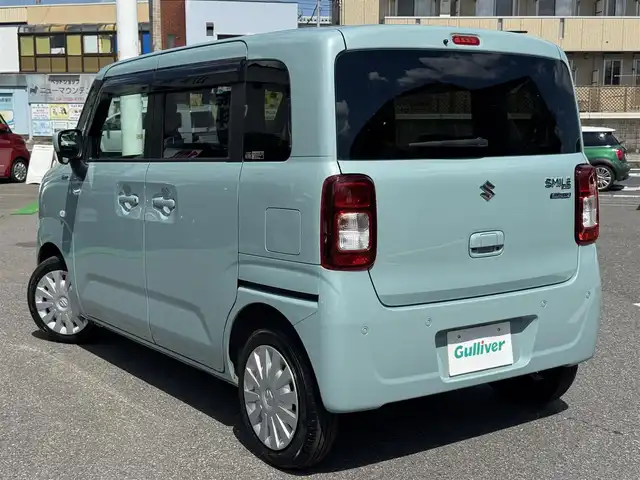 スズキ ワゴンＲ スマイル HYBRID S 千葉県 2021(令3)年 2.7万km オフブルーM スズキセーフティーサポート/衝突軽減ブレーキ/レーダークルーズコントロール/レーンキープアシスト/誤発進抑制システム/純正9インチナビ/フルセグTV/Bluetooth/CarPlay/全方位カメラ/両側電動スライドドア/コーナーセンサー/D/N席シートヒーター /前後ドライブレコーダー/ヘッドアップディスプレイ/保証書・取説/スペアキー