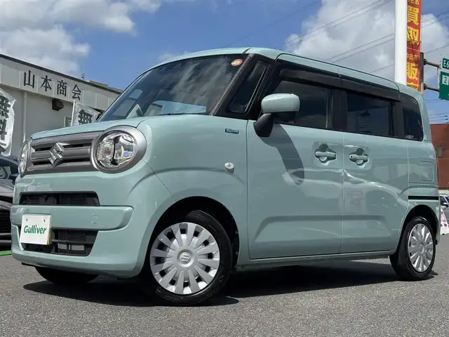 スズキ ワゴンＲ スマイル HYBRID S 千葉県 2021(令3)年 2.7万km オフブルーM スズキセーフティーサポート/衝突軽減ブレーキ/レーダークルーズコントロール/レーンキープアシスト/誤発進抑制システム/純正9インチナビ/フルセグTV/Bluetooth/CarPlay/全方位カメラ/両側電動スライドドア/コーナーセンサー/D/N席シートヒーター /前後ドライブレコーダー/ヘッドアップディスプレイ/保証書・取説/スペアキー
