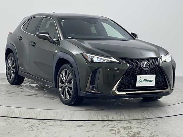 レクサス ＵＸ 250h Fスポーツ 熊本県 2019(令1)年 3万km テレーンカーキマイカM 純正ナビ/（フルセグTV/Bluetooth/CD/DVD）/全方位カメラ/レーダークルーズコントロール/LEDヘッドライト/シートヒーター/エアシート/純正18インチアルミホイール/オートエアコン/スマートキー/ETC2.0