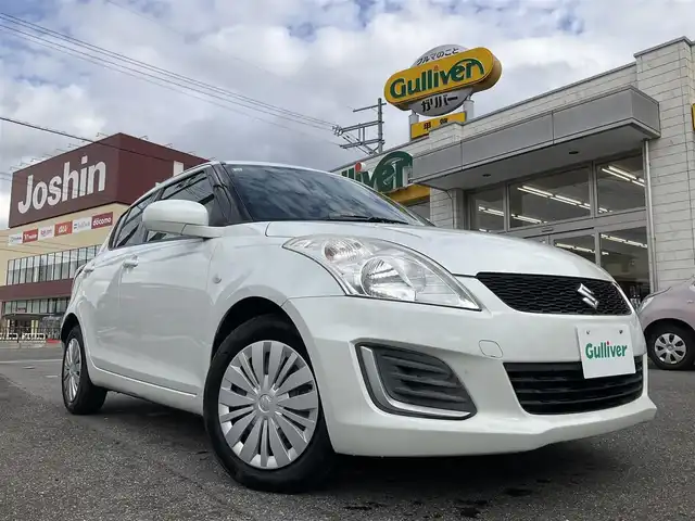 スズキ スイフト XG 滋賀県 2016(平28)年 7.2万km ピュアホワイトP イクリプスメモリナビ/　フルセグテレビ　DVD再生機能/　Bluetooth対応/プッシュスタート/コムテックドライブレコーダー/ETC/保証書/取扱説明書/スペアキーあり