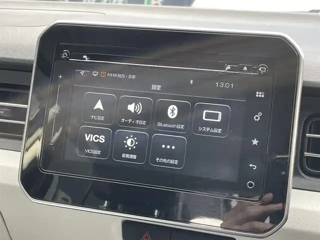 スズキ イグニス ハイブリッド MZ 滋賀県 2017(平29)年 4万km ネオンブルーM 純正メモリナビ/CD/DVD/AUX/Bluetooth/フルセグTV/全方位カメラ/フロント/サイド/バックカメラ/運転席シートヒーター/クルーズコントロール/純正１６インチアルミホイール/パドルシフト/LEDヘッドライト/プッシュスタート/スマートキー×２/ビルトインETC