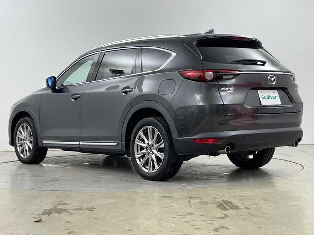 マツダ ＣＸ－８ XD Lパッケージ 道央・札幌 2018(平30)年 4.4万km マシーングレープレミアムM i-ACTIVSENSE/・トラクションコントロールシステム/・アイ・ストップ/・クルージング＆トラフィック・サポート/・マツダ・レーダー・クルーズ・コントロール/・レーンキープ・アシスト・システム/ブラインドスポットモニター/ヘッドアップディスプレイ/全周囲カメラ/ALPINE製10.1インチフリップダウンモニター/マツダコネクトナビ/・BT.USB.CD.DVD.AUX/フルセグTV/電動リアゲート/本革シート/前席パワーシート/1.2列目シートヒーター/D席シートメモリー/ステアリングヒーター/革巻きステアリング/ステアリングスイッチ/ETC2.0/ドライブレコーダー（F）/プッシュスタート/スマートキー×2/エンジンスターター/電動パーキングブレーキ/LEDヘッドライト/LEDフォグライト/純正フロアマット/純正19インチAW/ブルーミラー/ロールサンシェード