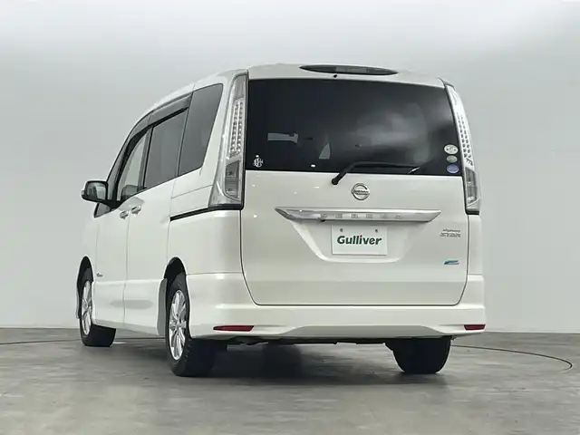 日産 セレナ ハイウェイスター S HV Vセレ 福島県 2013(平25)年 3.1万km ブリリアントホワイトパール フリップダウンモニター/純正8インチナビ/・フルセグTV/・Bluetooth/・CD/DVD/・AM/FM/・SD/・USB/・バックカメラ/・ステアリングスイッチ/ETC/両側パワースライドドア/アイドリングストップ/15インチアルミホイール/純正フロアマット/HIDヘッドライト/・フロントフォグライト/・オートライト/スマートキー/スペアキー1本/プッシュスタート/純正ドアバイザー/電動格納ミラー/ウインカーミラー/ロールサンシェード/横滑り防止装置/ウォークスルー