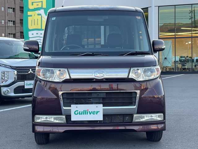 ダイハツ タント カスタム X リミテッド 長野県 2010(平22)年 6.4万km ミスティックレッドクリスタルメタリック 禁煙車/社外ナビ【HDV-909DT】/（CD/DVD/フルセグTV/BT）/ETC/片側パワースライドドア/ドライブレコーダー/ベンチシート/革巻きステアリング/スマートキー/電動格納ミラー