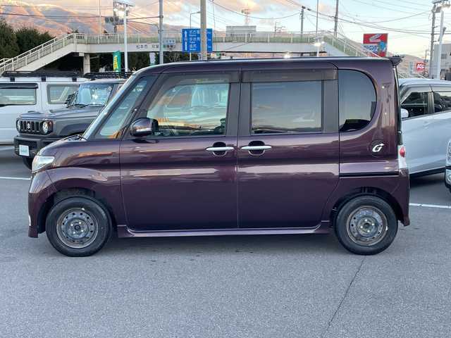 ダイハツ タント カスタム X リミテッド 長野県 2010(平22)年 6.4万km ミスティックレッドクリスタルメタリック 禁煙車/社外ナビ【HDV-909DT】/（CD/DVD/フルセグTV/BT）/ETC/片側パワースライドドア/ドライブレコーダー/ベンチシート/革巻きステアリング/スマートキー/電動格納ミラー