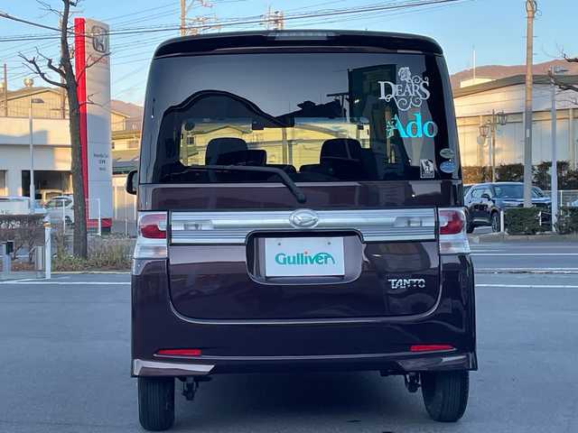 ダイハツ タント カスタム X リミテッド 長野県 2010(平22)年 6.4万km ミスティックレッドクリスタルメタリック 禁煙車/社外ナビ【HDV-909DT】/（CD/DVD/フルセグTV/BT）/ETC/片側パワースライドドア/ドライブレコーダー/ベンチシート/革巻きステアリング/スマートキー/電動格納ミラー