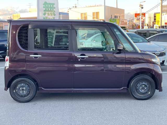 ダイハツ タント カスタム X リミテッド 長野県 2010(平22)年 6.4万km ミスティックレッドクリスタルメタリック 禁煙車/社外ナビ【HDV-909DT】/（CD/DVD/フルセグTV/BT）/ETC/片側パワースライドドア/ドライブレコーダー/ベンチシート/革巻きステアリング/スマートキー/電動格納ミラー