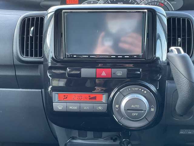 ダイハツ タント カスタム X リミテッド 長野県 2010(平22)年 6.4万km ミスティックレッドクリスタルメタリック 禁煙車/社外ナビ【HDV-909DT】/（CD/DVD/フルセグTV/BT）/ETC/片側パワースライドドア/ドライブレコーダー/ベンチシート/革巻きステアリング/スマートキー/電動格納ミラー