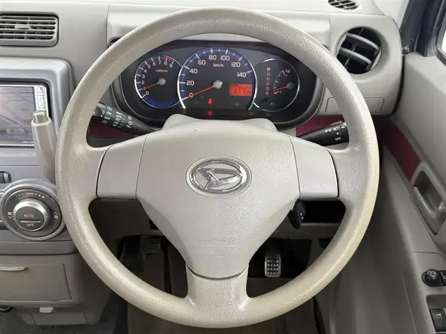ダイハツ ムーヴ コンテ X 千葉県 2009(平21)年 6.9万km ミストブルーマイカメタリック ナビ　/バックカメラ　/オートエアコン　/電格ミラー　/フロアマット　/リモコンキー　/純正ホイールキャップ有　/ダブルエアバック　/保証書　/取説　/記録簿