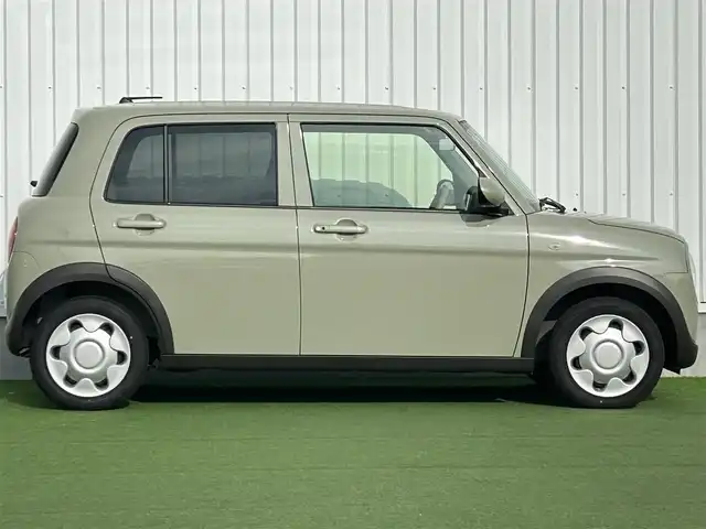 スズキ ラパン L 香川県 2025(令7)年 0.5万km トラッドカーキメタリック 登録時走行距離：4976km/シートヒーター/デュアルカメラブレーキサポート　/クリアランスソナー　/ステアリングリモコン　/オートライト　/純正フロアマット　/アイドリングストップ　/横滑り防止防止　/レーンキープアシスト　/スマートキー　/スペアキー