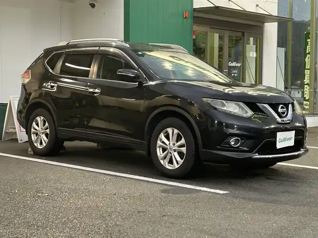 日産 エクストレイル 20X 京都府 2014(平26)年 6.8万km ダイヤモンドブラック 社外ＳＤナビ　フルセグテレビ　ドラレコ前方　４ＷＤ　社外ＥＴＣ　シートヒーター前席　Ｂｌｕｅｔｏｏｔｈ接続　純正フロアマット　スマートキー　純正アルミ　横滑り防止装置　ＬＥＤヘッドライト　禁煙車