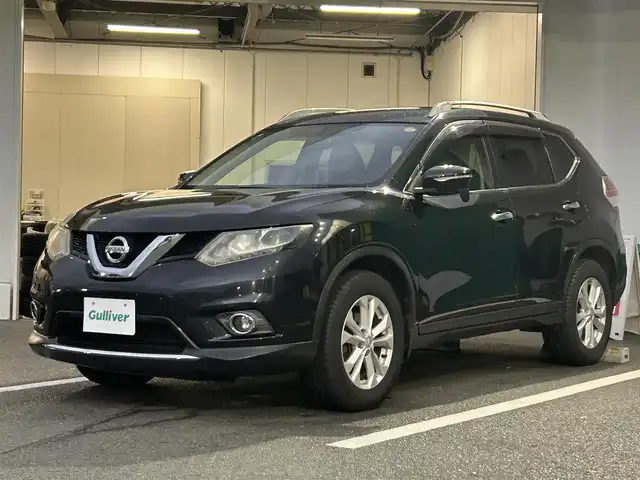 日産 エクストレイル 20X 京都府 2014(平26)年 6.8万km ダイヤモンドブラック 社外ＳＤナビ　フルセグテレビ　ドラレコ前方　４ＷＤ　社外ＥＴＣ　シートヒーター前席　Ｂｌｕｅｔｏｏｔｈ接続　純正フロアマット　スマートキー　純正アルミ　横滑り防止装置　ＬＥＤヘッドライト　禁煙車