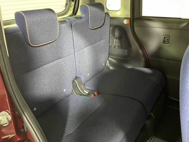 ダイハツ ムーヴ キャンバス セオリー G ターボ 広島県 2024(令6)年 0.8万km ファイアークォーツレッドM シートヒーター(運転席/助手席)/両側パワースライドドア/レーダークルーズコントロール/衝突被害軽減システム/オートマチックハイビーム/レーンキープアシスト/踏み間違い防止/フォグランプ/コーナーセンサー/エアバッグ(運転席/助手席/サイド/カーテン)/純正14インチホイールキャプ(155/65/R14)