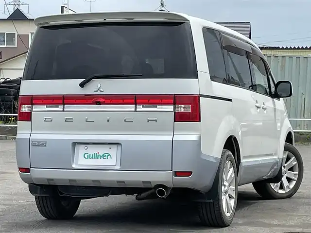 三菱 デリカＤ：５ G－Power package 道央・札幌 2014(平26)年 11.2万km ウォームホワイトP/クールシルバー ４WD/社外メモリーナビ/CD/DVD/BT/フルセグ/横滑り防止装置/アダプティブクルーズコントロール/バックカメラ/ビルトインETC/社外全方位ドライブレコーダー/デフロック切替/両側パワースライドドア/D席パワーシート/前席シートヒーター/革巻きステアリング/ステアリングリモコン/パドルシフト/キーレスエントリー/スマートキー/HIDヘッドライト/オートライト/フォグランプ/電動格納ミラー/ウィンカーミラー/社外フロアマット/ドアバイザー/スペアキー/社外エンジンスターター