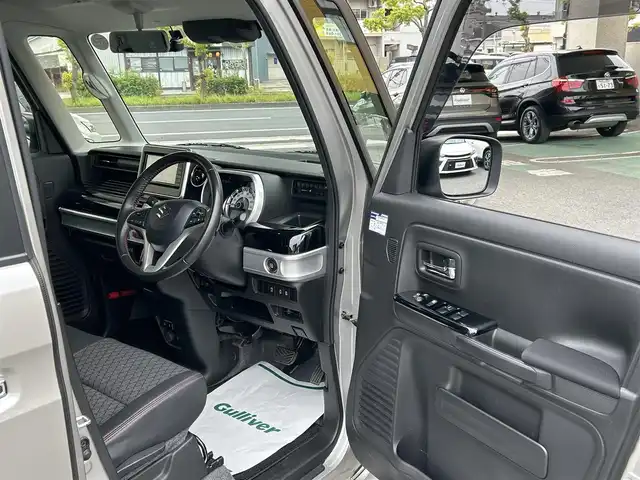 スズキ スペーシア カスタム HYBRID XS ターボ 和歌山県 2020(令2)年 3.2万km スチールシルバーメタリック/ブルーイッシュブラックパール 社外ナビ（Panasonic CN-RZ７５３W）/＜フルセグTV/DVD/CD/Bluetooth/SD/FM・AM/AUX＞/全方位カメラ/ETC/両側パワースライドドア/クルーズコントロール/運転席シートヒーター/純正フロアマット/純正ドアバイザー/取扱説明書/保証書